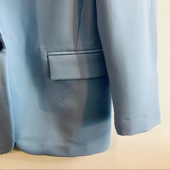 ZARA Sz S Oversized Y2K Jacket Blazer Lined Shoulder Pads NEW WITH TAG - Picture 3 of 13